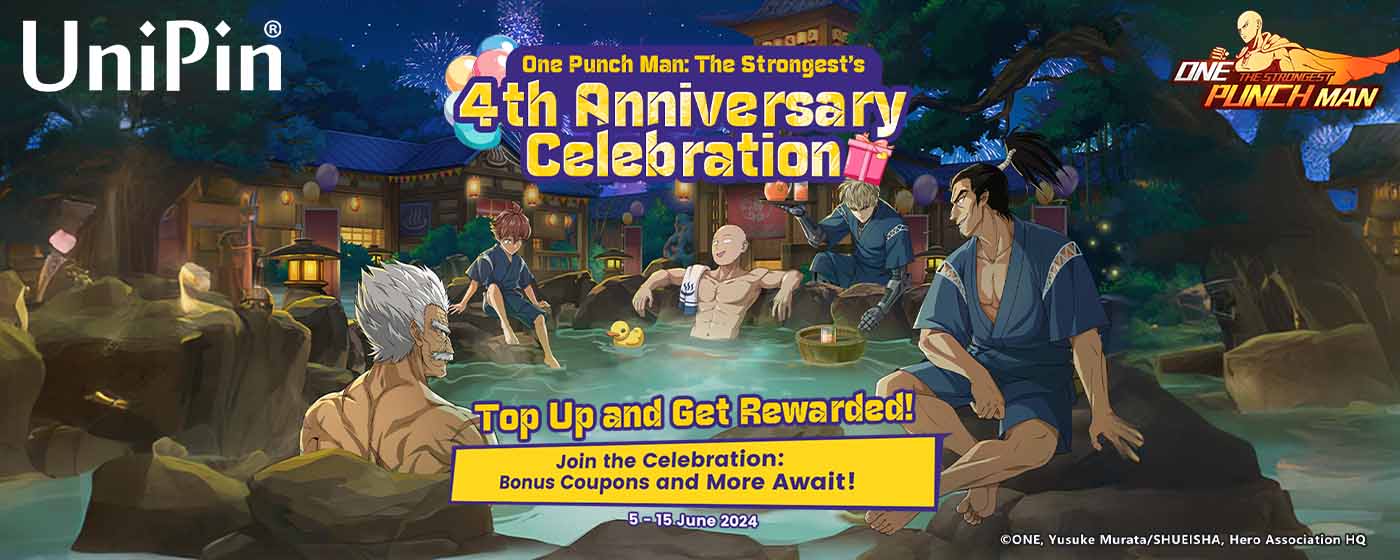 Celebrate One Punch Man: The Strongest’s 4th Anniversary with Exciting Rewards! (MY)